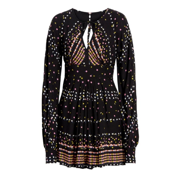 FREE PEOPLE Coryn Minidress Black Womens 4 - Picture 2 of 6